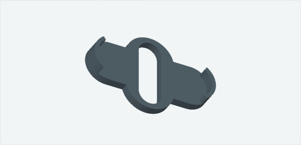 Imagem estatica do mockup: Peça interna do joystick — unidade R3.8